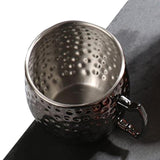 2Pcs 530ml Moscow Mule Stainless Steel Mug Drinking Beer Cup Black