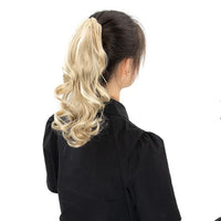 2Pcs 40cm Natural Claw Clip-In Style Hair Extensions Thick Curly Ponytail Long Pony Tail Style 3