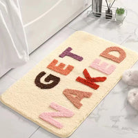 Anti Slip Flocking Floor Mat Bathroom Entry Doormat Home Decor Yellow