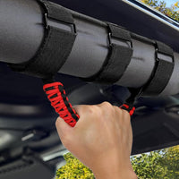 Grab Handles for Jeep Wrangler Roll Bar Grab Handles Red