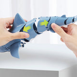 2.4G Remote Control Shark Toy RC Simulation Shark for Swimming Pool Blue