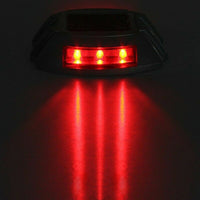 2Pcs Solar LED Pathway Driveway Lights Dock Step Safety Marker Lamps Red