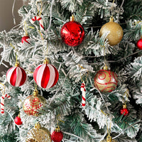 Christmas Ball Ornaments Christmas Tree Decoration Ball Box Gift Glittering Funny Party Decor Style 4