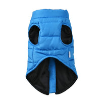 Winter Pet Waistcoat Zipper Clousure Warm Sleeveless Coat for Going Out Blue