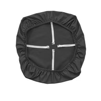 Set of 2Pcs Chair Seat Cushion Covers Water Resistant PU Leather Chair Pad Slipcover for Kitchen Dining Chair Black