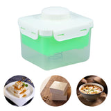 Tofu Press Marinating Dish Tofu Presser Drainer with Drip Tray Removing Water Moisture Green