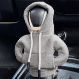 3Pcs Car Gear Shift Cover Mini Hoodie Decor Cover Car Shifter Interior Decor Style 2