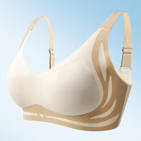 Wireless Push-Up Bra Lifting Anti-Sagging Seamless Bra White