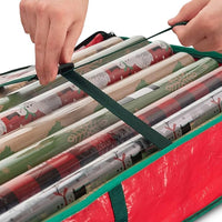 Wrapping Paper Storage Container Wrapping Organizer Storage Red