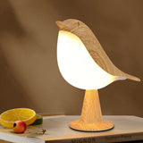 Touch Control Bedside Lamp Magpie LED Desk Lamp Reading Night Light Wood Color