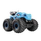 Dinosaur Toy Car RC Stunt Car 360 Degree Rolling Twister with Light Blue