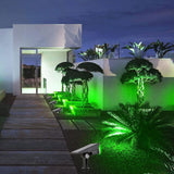 Solar Landscape Spotlights Water Resistant Wall Lights for Yard Garden Walkway Pool Patio Green