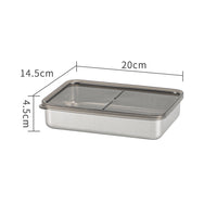 Stainless Steel Airtight Food Storage Container with Lid for Refrigerator