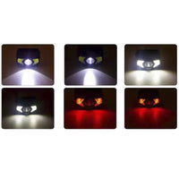 Motion Sensor LED Headlamp Rechargeable Flashlight Head Torch for Camping Fishing Emergency