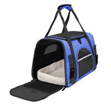 Cat Pet Carrier Travel Carrier Pet Bag for Small Medium Cats Dark Blue