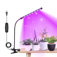 Clip On Grow Light for Indoor Plants LED Plant Grow Lamp for Bonsai Pot Plant