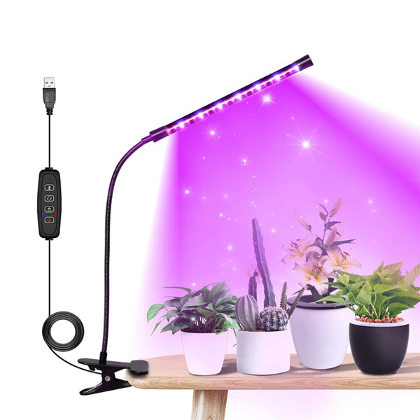 Clip On Grow Light for Indoor Plants LED Plant Grow Lamp for Bonsai Pot Plant