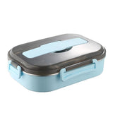 Insulation Lunch Box Bento Box Food Warmer Container for School Office Blue