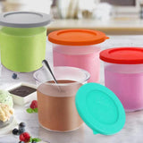 4Pcs Ice Cream Pints Cup Storage Jars with Lids Compatible with Ninja NC299AM C300s Series