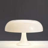 Retro LED Mushroom Table Lamp  Dimmable Desk Lamp Hotel Bedroom Decoration Beige