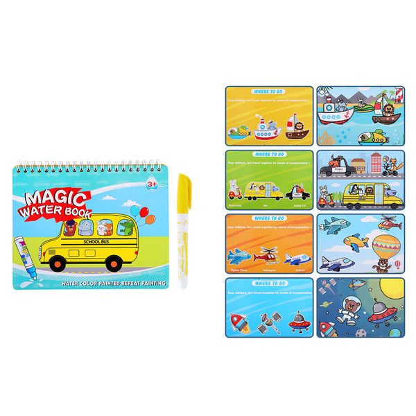 Magic Water Drawing Book Doodle Coloring Book for Kids Educational Learning Toys for Toddlers Style 4