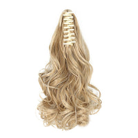 2Pcs 40cm Natural Claw Clip-In Style Hair Extensions Thick Curly Ponytail Long Pony Tail Style 3