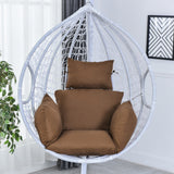 Hanging Swing Chair Cushion  Egg Chair Pad Outdoor Garden Home Decor Brown