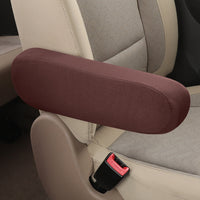 2 Pcs Set Car Front Seat Armrest Covers Armrest Protectors for Truck Van Coffee