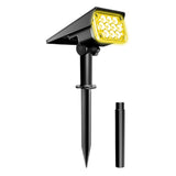 Solar Landscape Spotlights Water Resistant Wall Lights for Yard Garden Walkway Pool Pati Yellowo