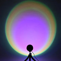 APP Control Sunset Projector Lamp Remote Control RGB LED Sunlight  Lamp 360 Degree Rotation