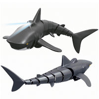 2.4G Remote Control Shark Toy RC Simulation Shark for Swimming Pool Gray