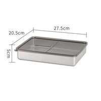 Stainless Steel Airtight Food Storage Container with Lid for Refrigerator