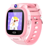 Touch Screen 4G Smart Watch Positioning Video Call Watch with Camera for Kids Pink