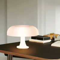 Retro LED Mushroom Table Lamp  Dimmable Desk Lamp Hotel Bedroom Decoration Beige