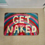 Anti Slip Flocking Floor Mat Bathroom Entry Doormat Home Decor Multicolor