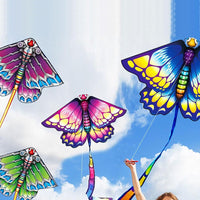 Large Kite with Tail Easy to Assemble Beach Kite for Family Activities Outdoor Games Style 3