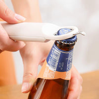 Retractable Jar Opener Magnetic Bottle Opener Can Opener Kitchen Gadgets for Weak Hands Beige