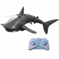 2.4G Remote Control Shark Toy RC Simulation Shark for Swimming Pool Gray