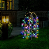 2Pcs Solar Firecracker Garden Lights DIY Outdoor Firework Landscape Lamp Christmas Party Decor Colorful