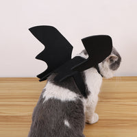 Black Bat Wings Costume Prop Dress Up Halloween Pet Dog Holiday Decor