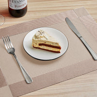 Set of 6Pcs Placemats with Coasters Heat Stain Non-Slip Washable Dining Table Place Mats Khaki