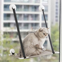 Pet Bed Cat Hammock Hanging Bed Suction Cup Mounted Hanging Bed Grey