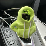 3Pcs Car Gear Shift Cover Mini Hoodie Decor Cover Car Shifter Interior Decor Style 1