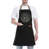 3 Pockets Cooking Apron Kitchen Letters Printed Adjustable Apron Style 3