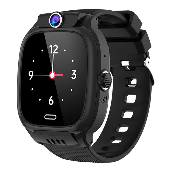 Touch Screen 4G Smart Watch Positioning Video Call Watch with Camera for Kids Black