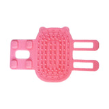 Silicone Pet Tickling Artifact CatsTickling Comb Cat Corner Brush Pet Itch Tool Pink