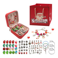 66Pcs Christmas Jewelry Making kit DIY Bracelet Charms with Jewelry Box Silver