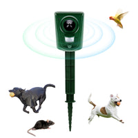 Ultrasonic Garden Deterrent Repeller Battery Powered Outdoor Animal Scarer Pest Fox Dog Bird Cat