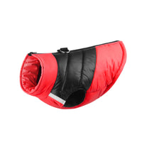 Winter Warm Pet Vest Jacket Water-resistant Reflective Padded Coat Puppy Dog Clothes Red