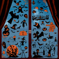 9 Sheets Halloween Window Stickers Static Cling Decals for Halloween Party Decoration